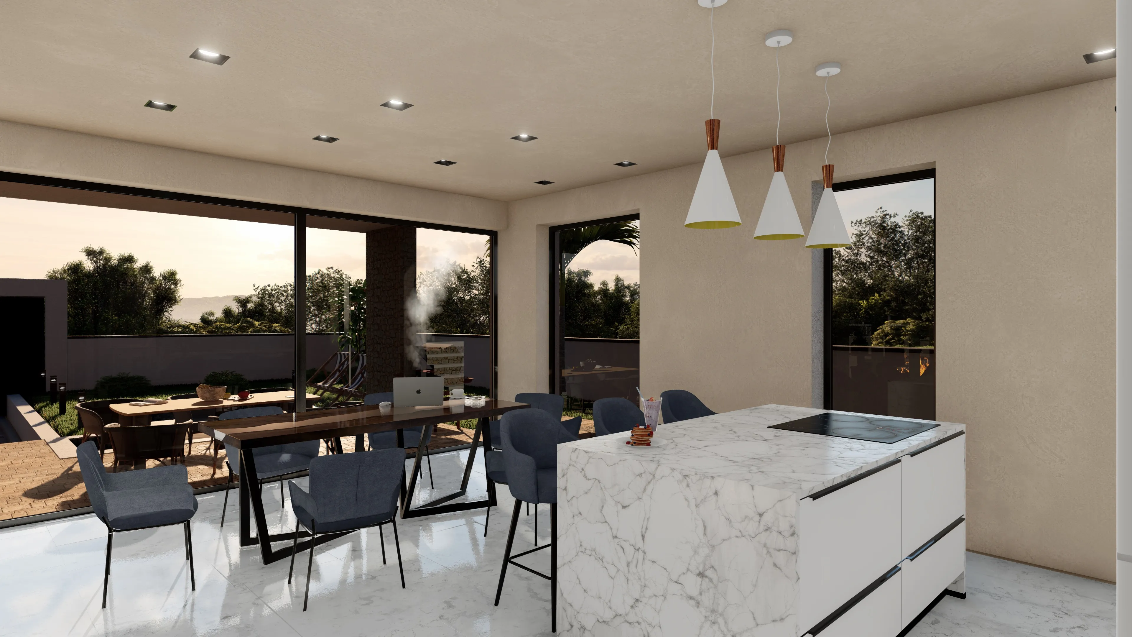 Villa A Kitchen View 1